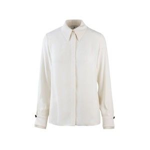 Elisabetta Franchi Ivory Georgette Shirt With Scarf - NWT